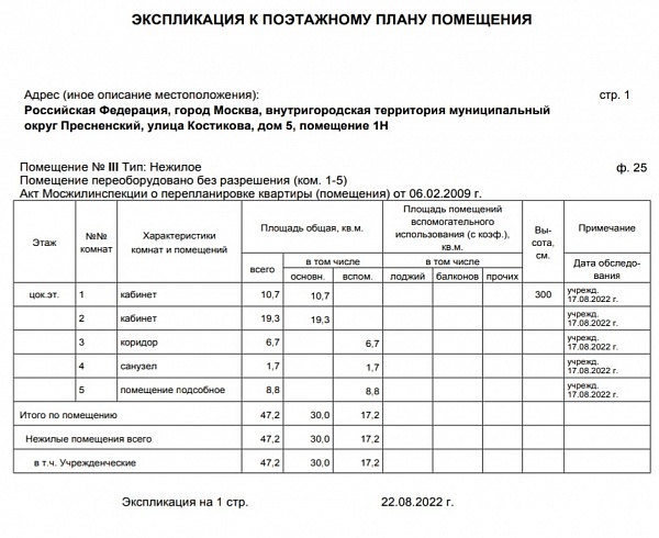 Помещения свободного назначения, 47 кв.м.